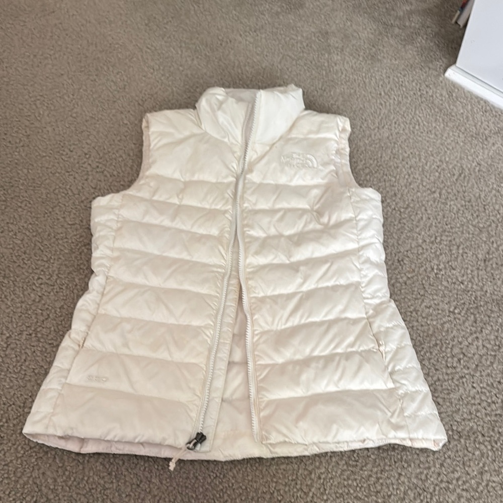 The North Face Cream Puffer Vest